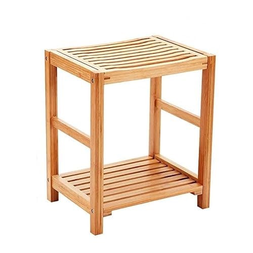 Decopatent Handoekenrek en Badkamerbankje van Bamboe Hout