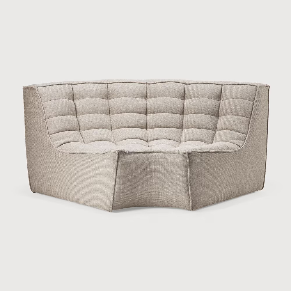 Ethnicraft Ronde Zitbank N701 UK Residentieel - Beige