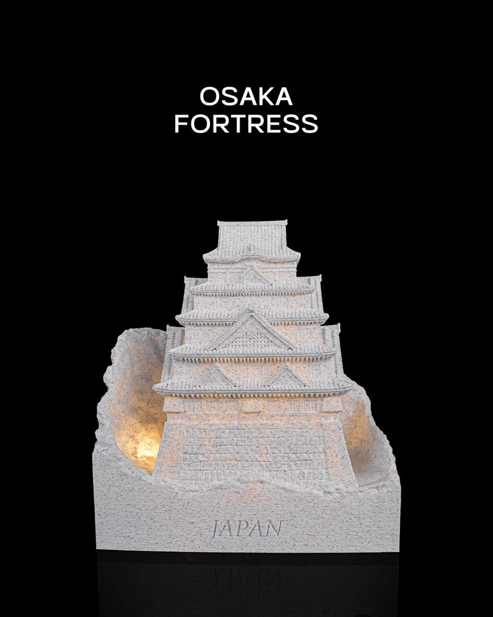 Osaka Fortress Architectuur Decoratiemodel Landmark Interieurdecoratie