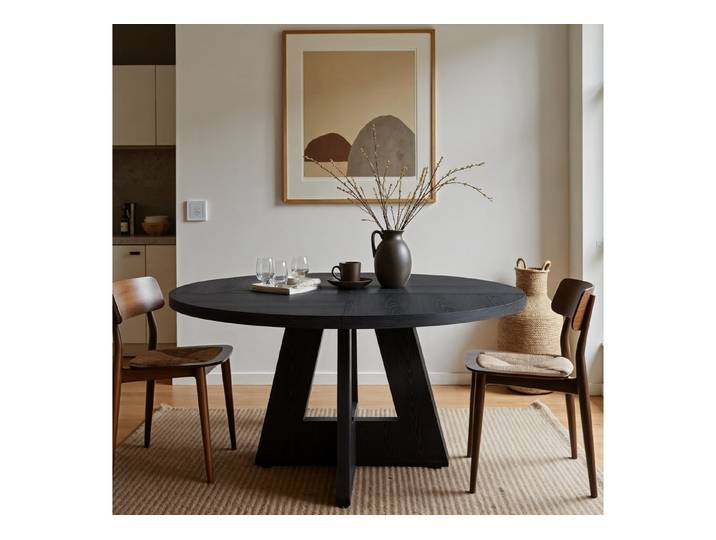 Tribesigns Esstisch Runder Esstisch, Küchentisch für Esszimmer Wohnzimmer, 120 cm