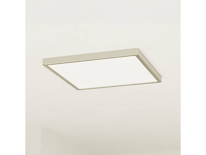 Plafonnier LED 39 x 39cm Argenté/Argenté Acier laqué Polycarbonate LED Module LED