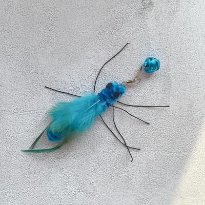 Uplift Essentials Interactive Plush Insect Replacement Teasers blue