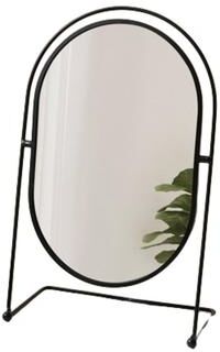 Friendly Fresh Finds Rotatable Oval Makeup Mirror High Definition Vanity Desktop Mirror black