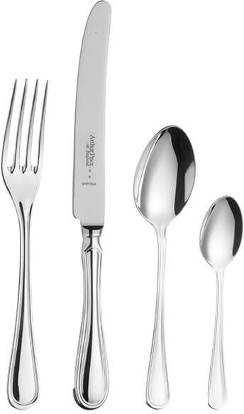 Arthur Price of England Britannia Sovereign Silver Plate 24 Piece Cutlery Box Set