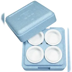 PacoJet Isolierbox für 4 Chromstahlbecher