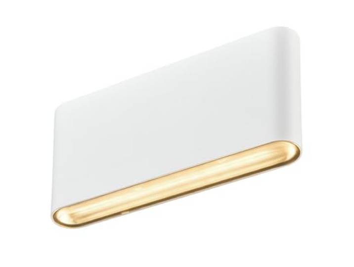 SLV OVAL 18 UP/DOWN Wandaufbauleuchte, Außenleuchte, Außenbeleuchtung von Wänden und Hauseingang 2700/3000K, 10W, weiß