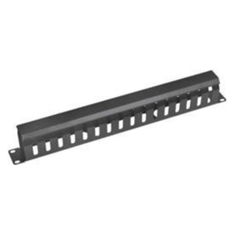 OEM Vyvaz.panel 19"1U kov Lišta Průchozí černý 65mm hl (502712160)