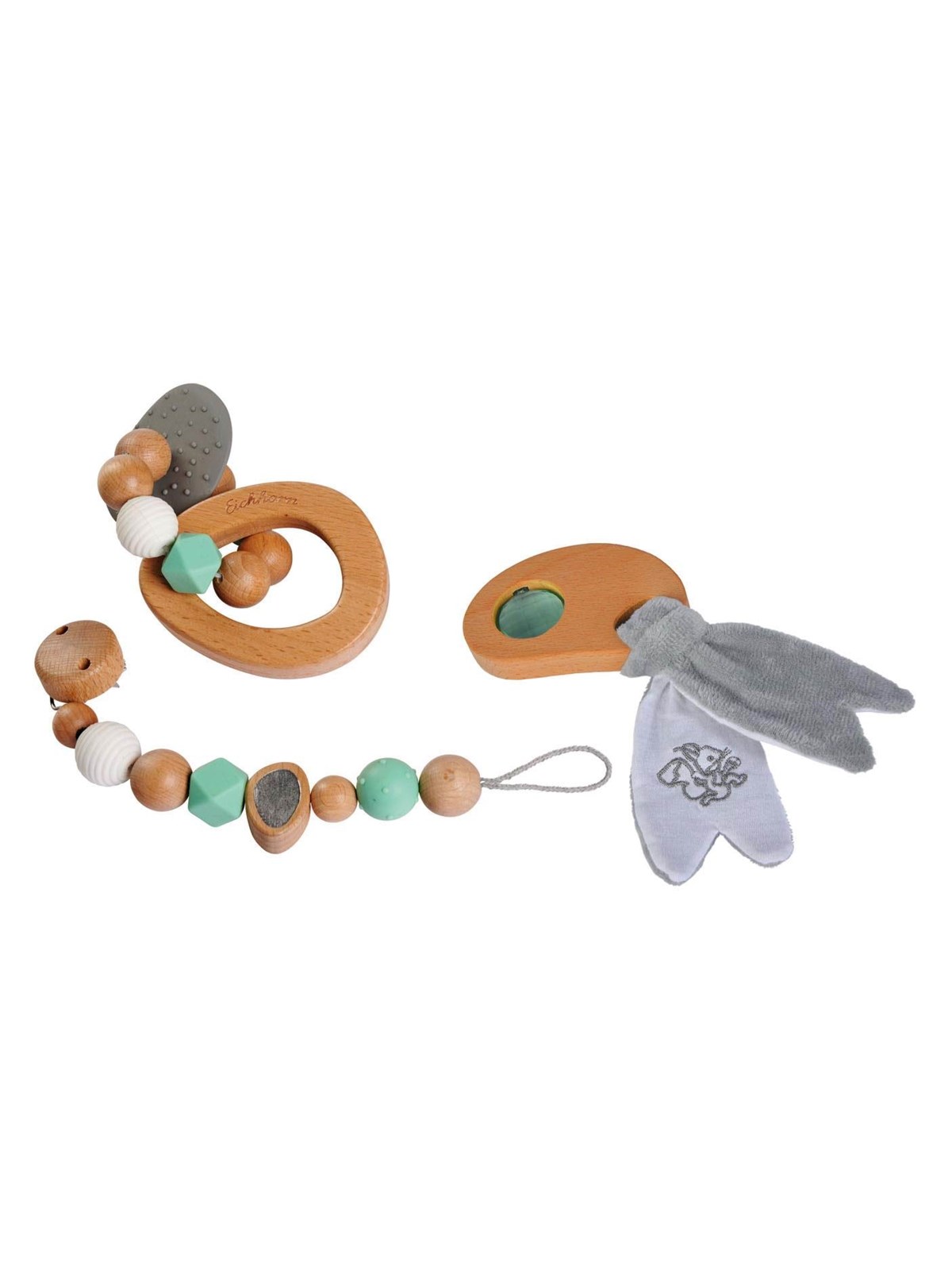 Eichhorn Baby Pure Wooden Gift Set 3dlg.