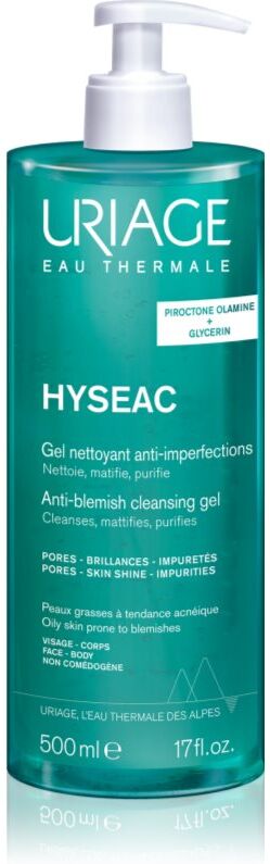 Uriage Hyseac Cleansing Gel sanftes Reinigungsgel Für Gesicht und Körper 500 ml