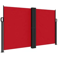 vidaXL Seitenmarkise Ausziehbar Rot 140x1000 cm