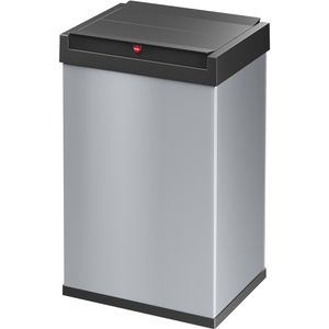 Hailo Mülleimer Big-Box Swing L, silber, aus Metall, 35 Liter