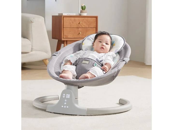 Chaise berçante électrique Bluetooth Music Rocker pour lit bébé, berceuse à 5 vitesses, télécommande, berceuse pour bébé dormant