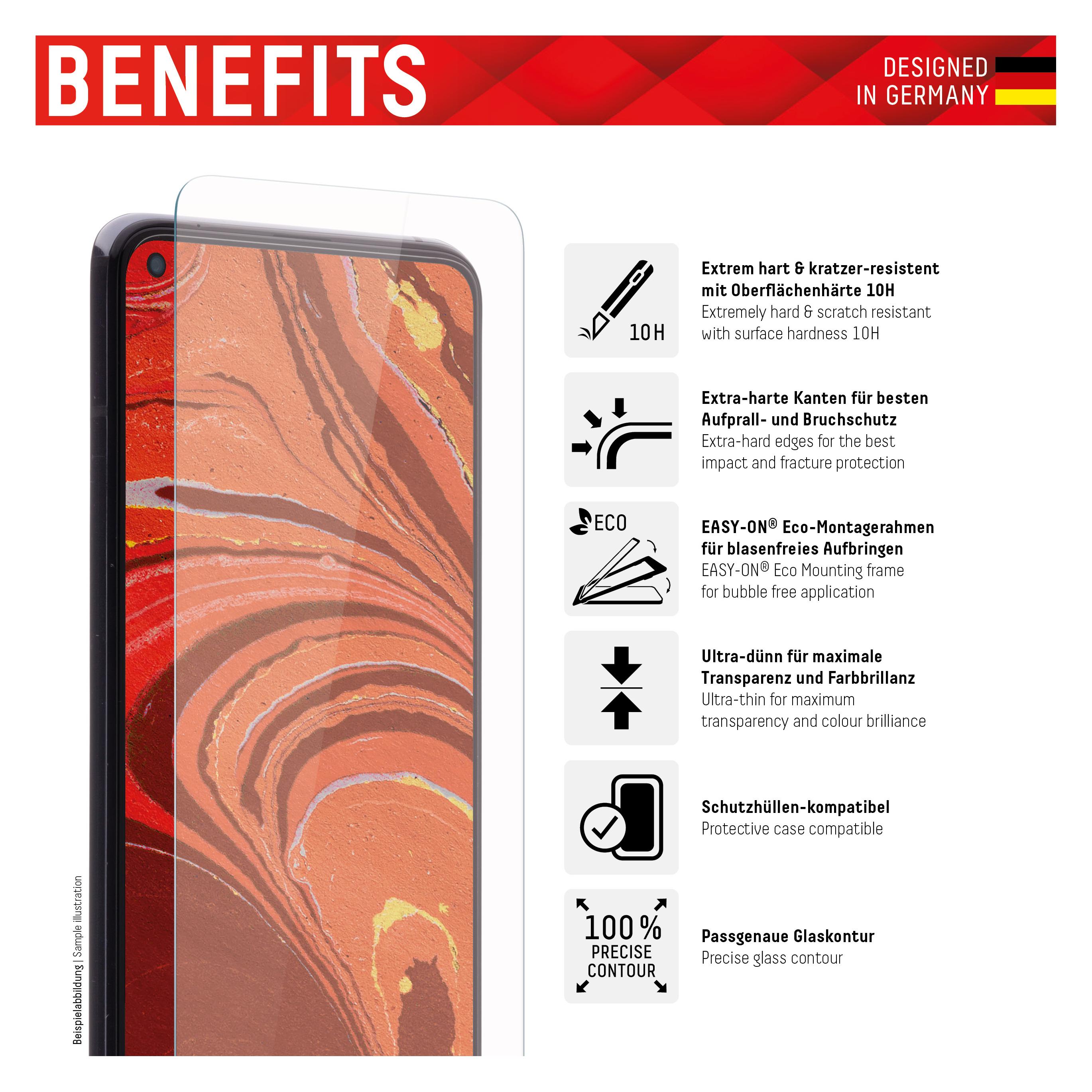 Displex Real Glass, 2D Panzerglas (1 Stk., Xiaomi Redmi 10C) (01685)