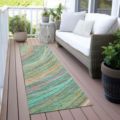 Addison Rugs Machine Washable Indoor/Outdoor Modern Swoop Chantille Rug