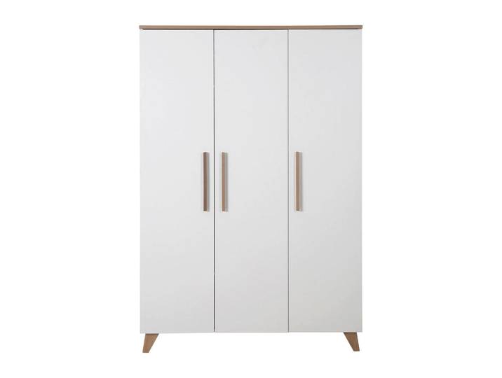 Roba Kleiderschrank Ole, Weiß, Holzwerkstoff, Rechteckig, 118x190x52 cm, Baby- und Kindermöbel, Babyzimmer, Babykleiderschrank