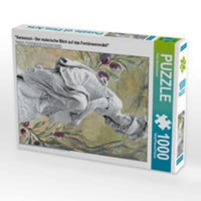 CALVENDO Puzzle Römische Göttin Minerva, Fontänenrondell | 1000 Teile Lege-Größe 64x48cm Foto-Puzzle für glückliche Stunden