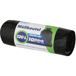 TipTop-Office Müllsäcke 120 Liter, schwarz, 10 Stück