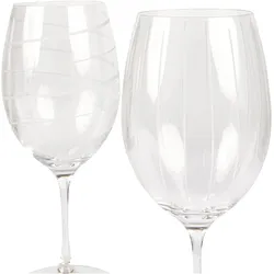 Mikasa Set of Four Red Wine Glasses, Weingläser, Transparent