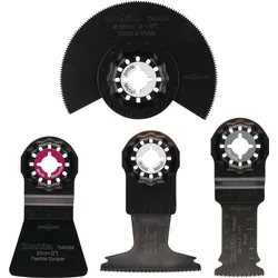 Makita Multifunktionswerkzeug Fußboden-Set, 4-teilig - TMA045 - TMA048 - TMA051 - TMA066 - B-67505