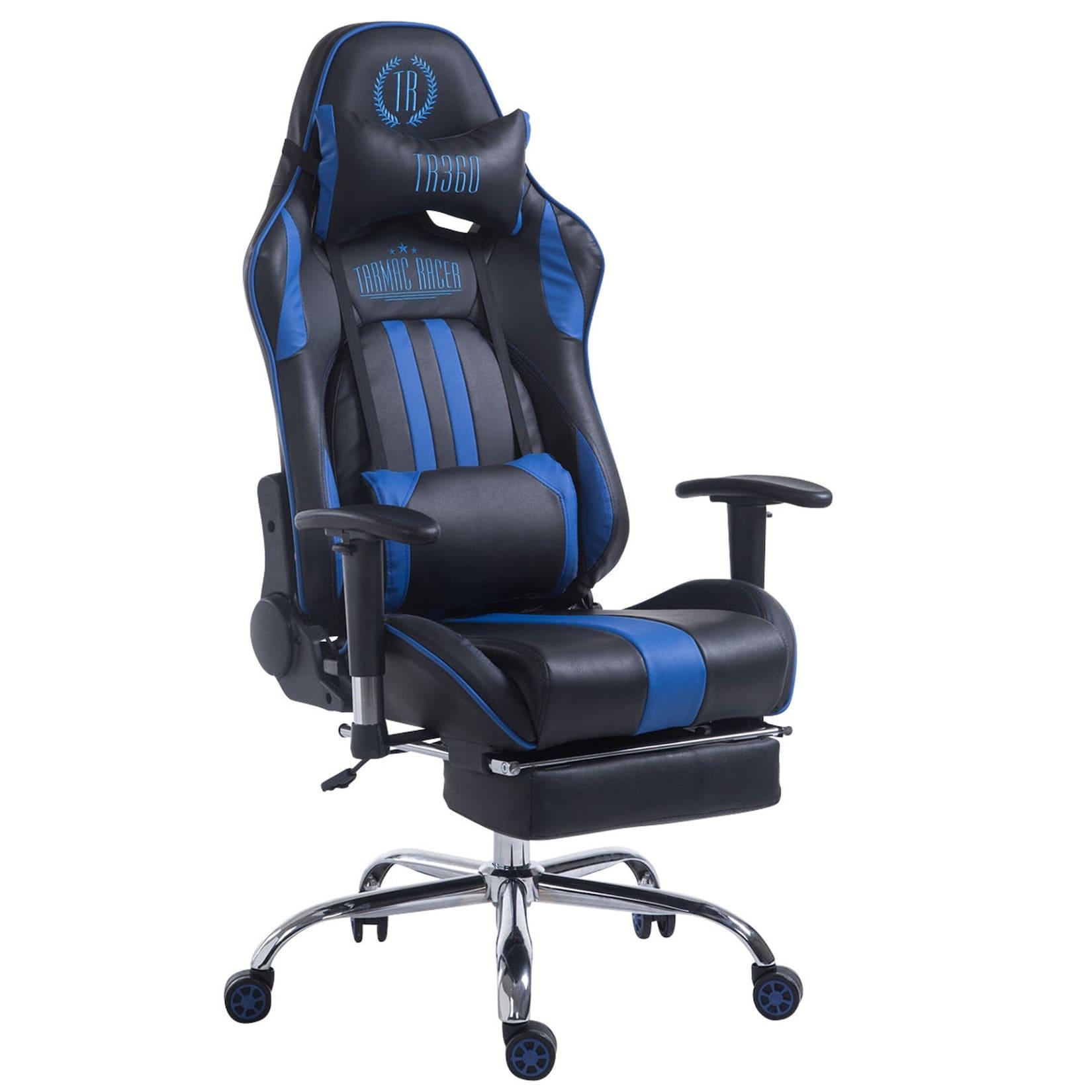 TPFLiving Racing Bürostuhl Limitless mit Fußablage Schwarz/Grün