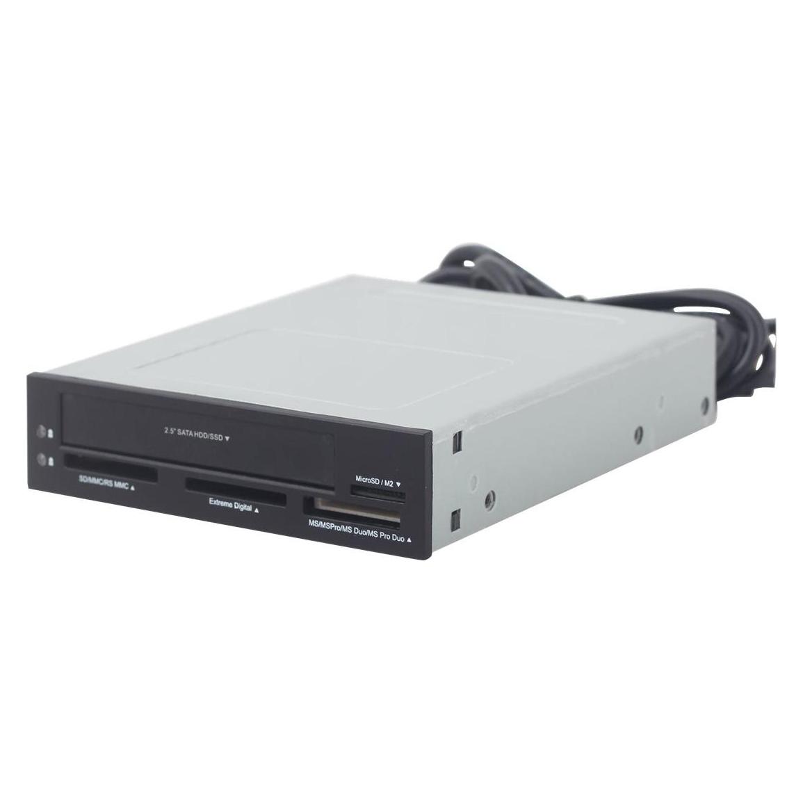 Gembird FDI2-ALLIN1-03 card reader Internal Black, Grey (SATA, USB) (FDI2-ALLIN1-03)