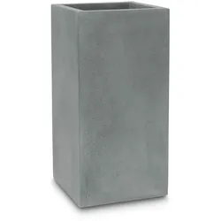 Polystone Pflanzsäule für morderne Bepflanzung 35 x 70 cm grau