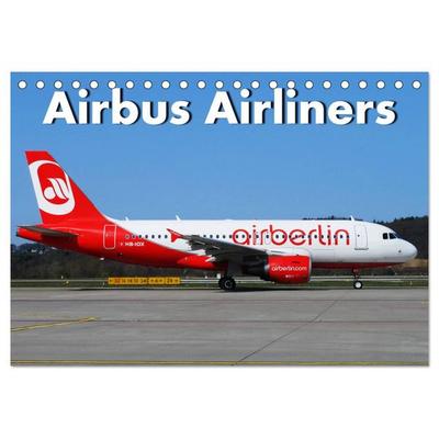Airbus Airliners (Tischkalender 2026 DIN A5 quer), CALVENDO Monatskalender