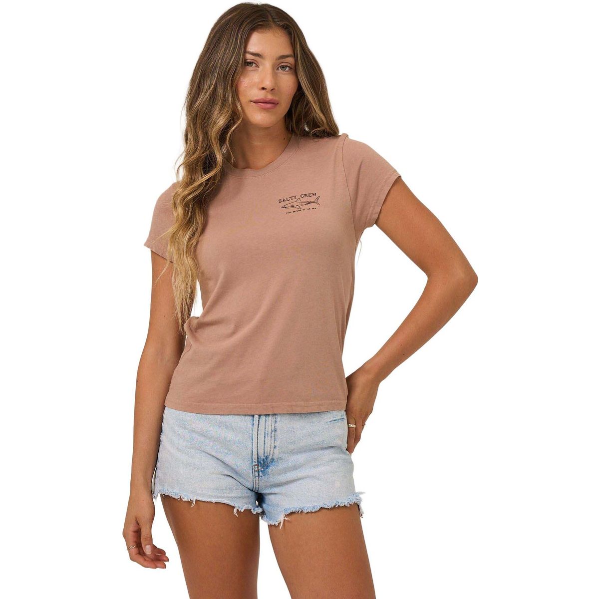 Salty Crew Shark Anatomy Modern Tee mocha (MOC) S 25035155W-MOC-S