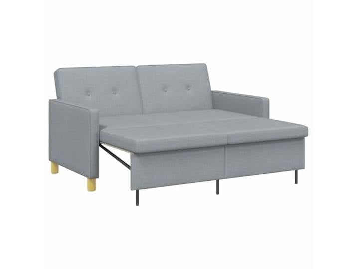 PUGYNBK Ausziehbares Schlafsofa Hellgrau 154 x 94,5 x 80,5 cm mit Weicher Mechanismus, gepolsterte Kissen, klappbare Beine, kompaktes Design, vielseitig einsetzbar