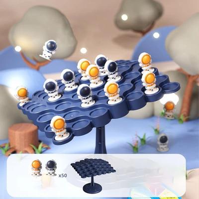 Kids Balance Tree Board Game Astronaut & Frog Themed Stack & Balance Toy a