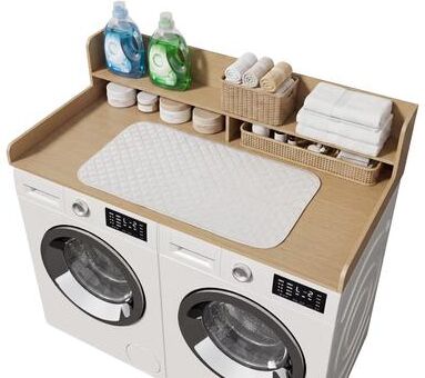 BLUEBELL "54"" Washer Dyer Countertop with Ironing Mat, Laundry Topper"