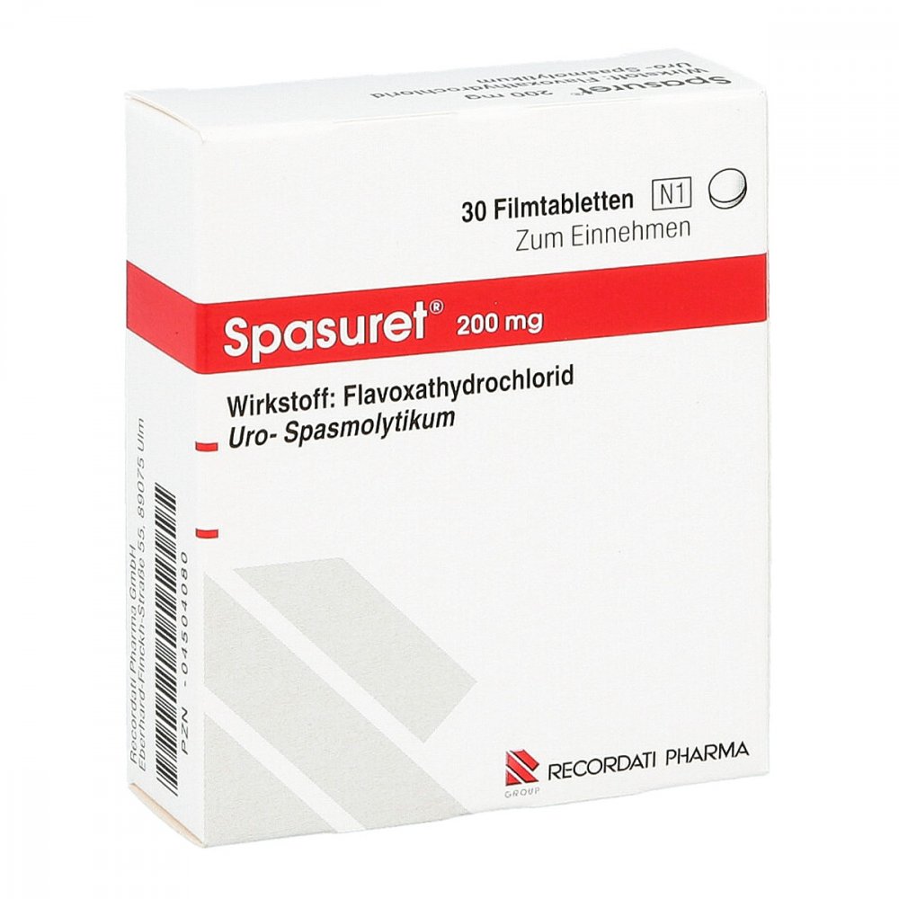 Recordati Pharma GmbH Spasuret 200 Filmtabletten 04504080