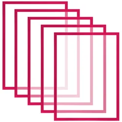 KARAT Dokumentenhalter Magnetisch 5er-Set - Rot / A3