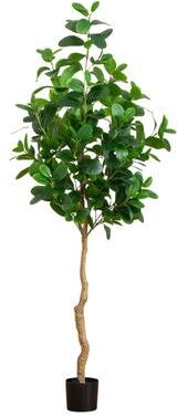 Nearly Natural 7' Artificial Audrey Ficus Tree - Green