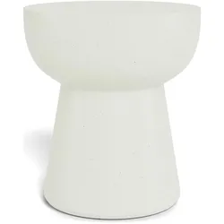 Actona »Cabra« Ecktisch rund Faserzement beige Ø 40x45 cm / Faserzement beige