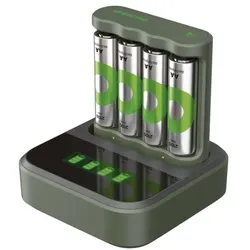 GP Batteries USB-Ladegerät »GP B421« mit Dockingstation inkl. 4 Akkus Mignon AA 2100 mAh