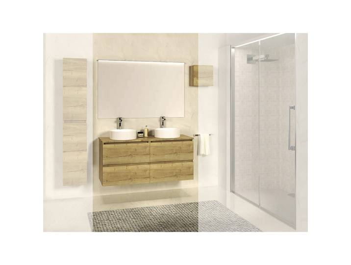 Xellanz Bologna Badmeubel - 120cm - Nato - Nato Blad