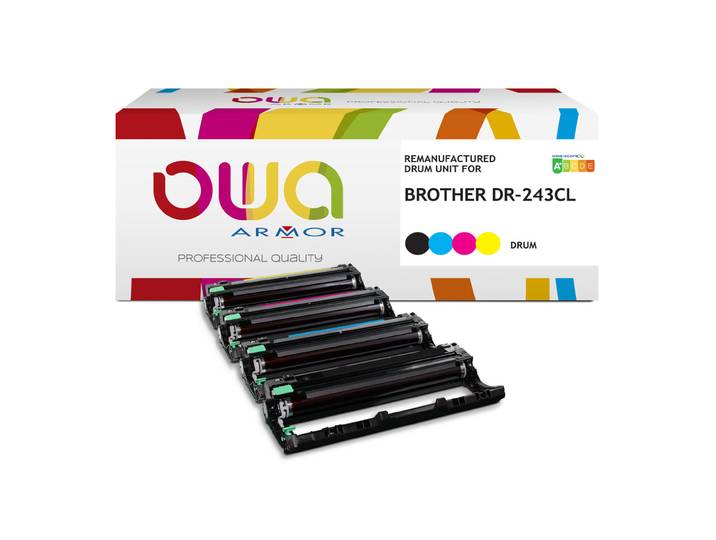 OWA Tambour Laser compatible Brother DR-243CL - K18951OW - 18 000 pages A4 Noir + Couleurs