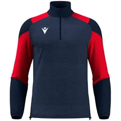 Macron, Herren, Sportshirt, Cuzco (S), Rot, Blau