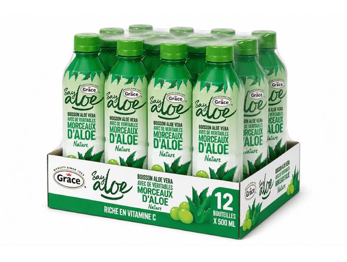 Grace boisson aloe vera nature bouteille 12x50 cl
