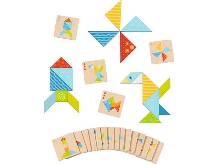 Bunte Tangram Welt