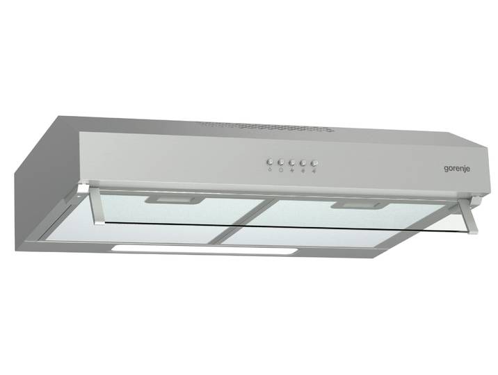 GORENJE Unterbauhaube WHU629AX/M , Energieeffizienz: C, silber (edelstahl), B:59,6cm H:12,5cm T:46,8cm, Dunstabzugshauben, max. Luftleistung 381m³/h, Unterbauhaube
