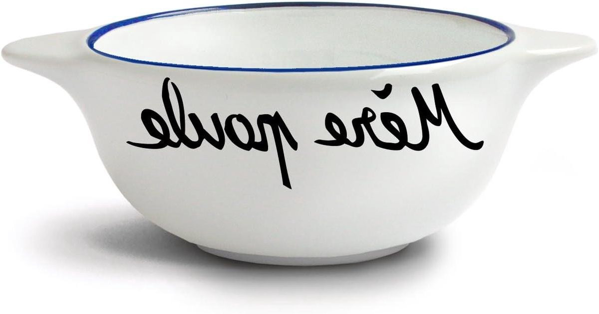 Bretonse Kom - Wit Aardewerk - Diameter: 12 cm