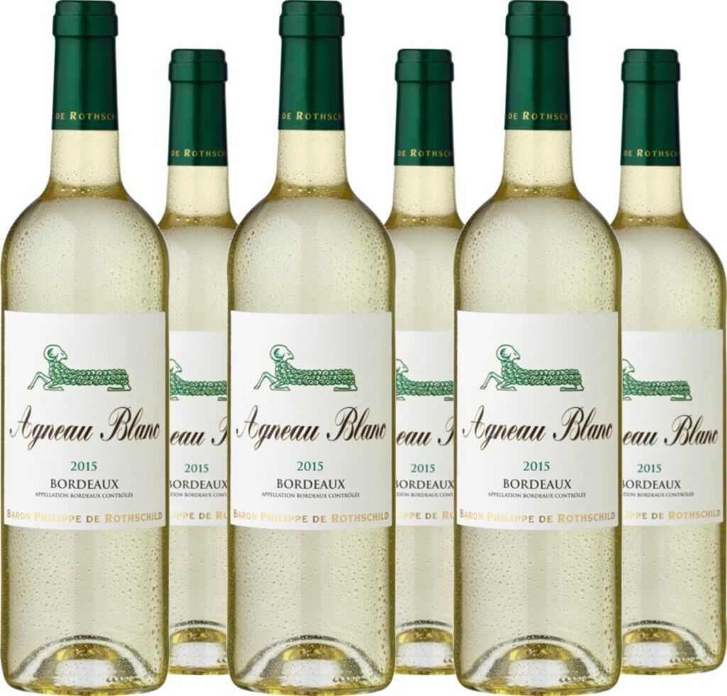 6er Vorteilspaket Agneau Blanc Bordeaux AOC 2024 Baron Philippe de Rothschild