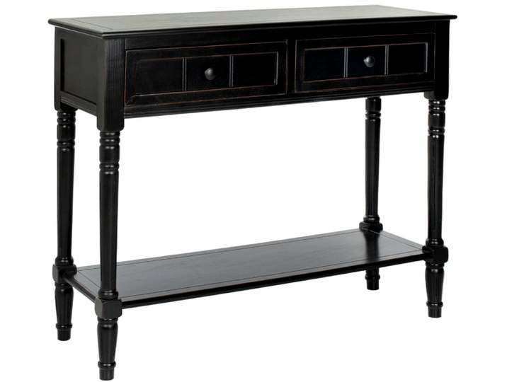 Consoles en pin/mdf, noir