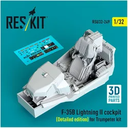 ResKit ??F-35B Lightning II cockpit (Detailed edition) (3D Printed) for Trumpeter