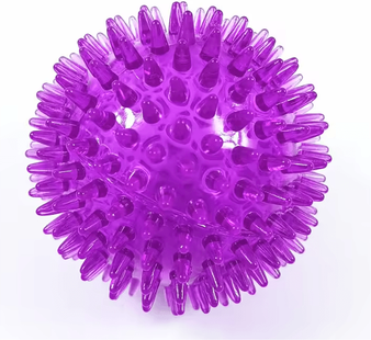 Inspire Essentials Squeaky Chew Ball Dog Toy For Teeth Cleaning And Training f s 6.5cm