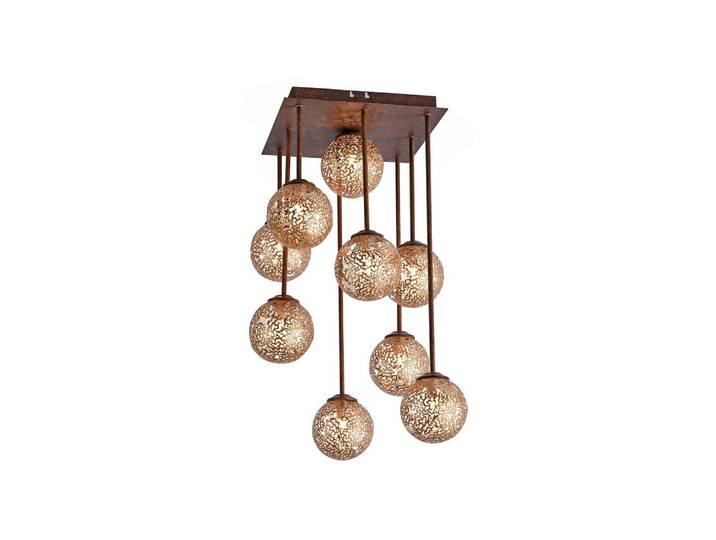LED-Deckenleuchte Greta Rostfarben max. 40 Watt Deckenlampe