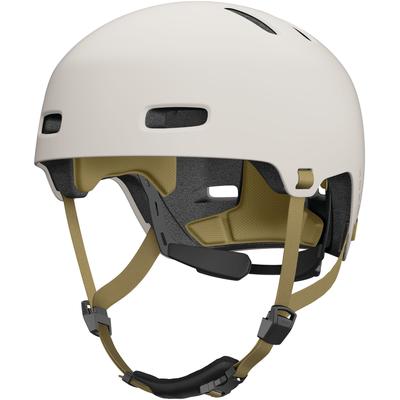 Fahrradhelm ABUS "XOXO" Gr. L, grau (birch (birch taupe)), Helme, L Kopfumfang: 57cm - 61cm