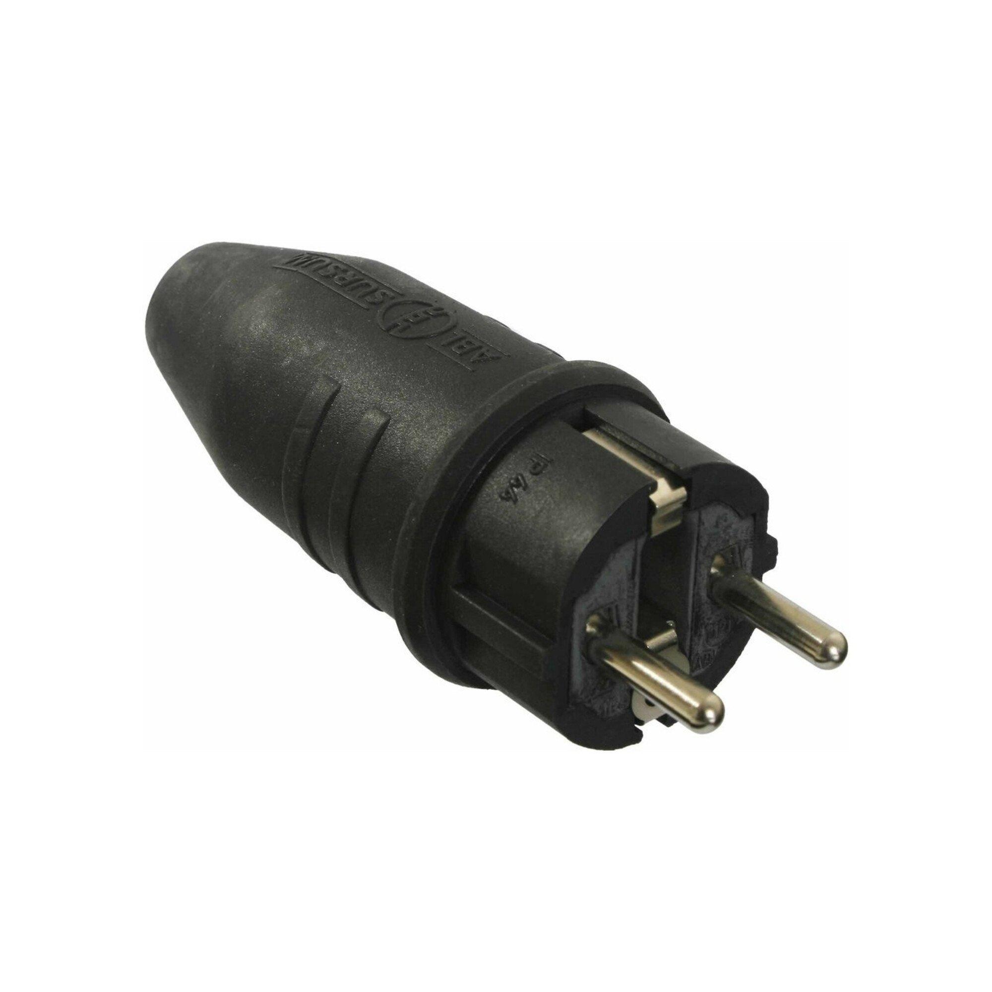 as-Schwabe Vollgummi-Stecker 230V / 10/16A ; as - Schwabe (61412)